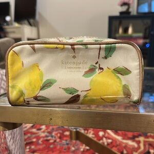 Kate Spade Lemon Print Cosmetic Bag